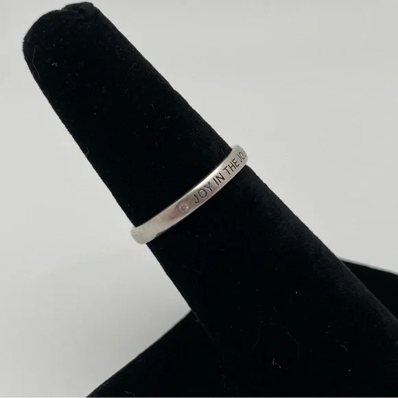 Sterling Silver 925 Joy in the Journey Gemstone Ring - Picture 2 of 7